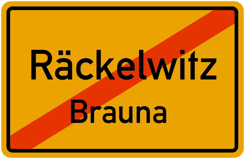 Ortsschild Räckelwitz