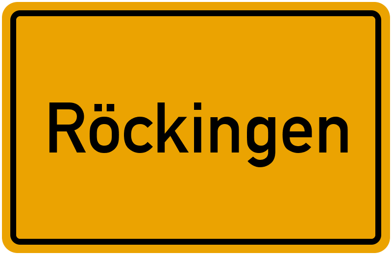 Ortsschild Röckingen