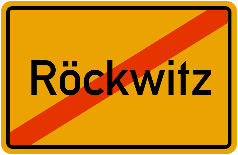Ortsschild Röckwitz