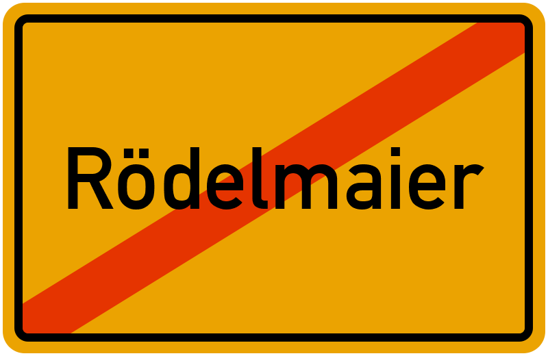 Ortsschild Rödelmaier