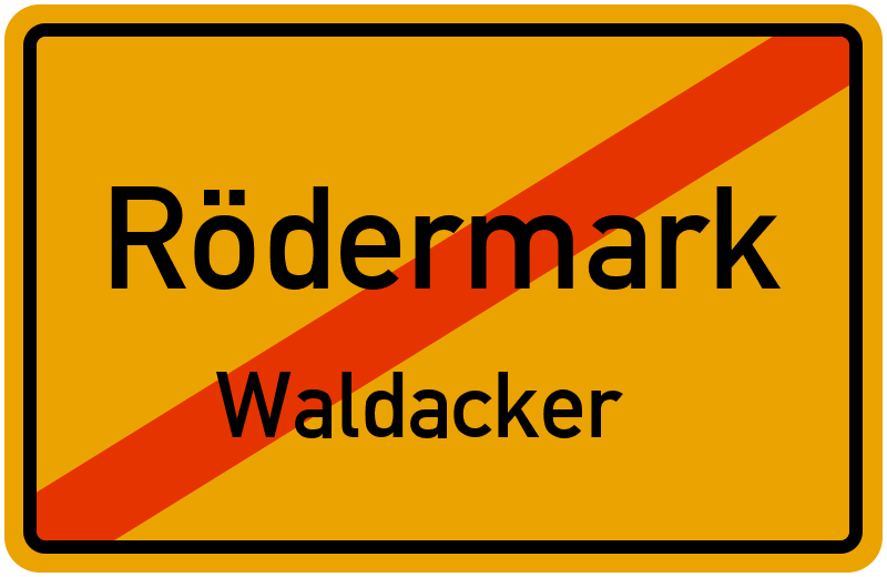 Ortsschild Rödermark