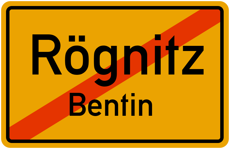 Ortsschild Rögnitz