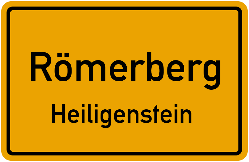 Ortsschild Römerberg