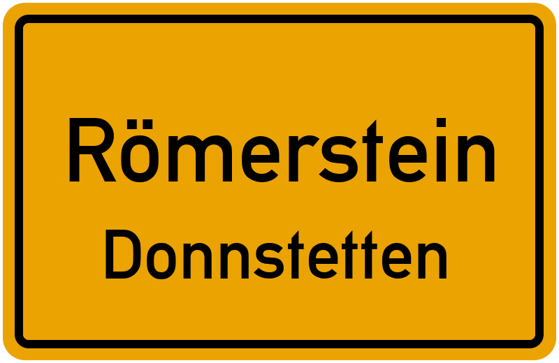Ortsschild Römerstein
