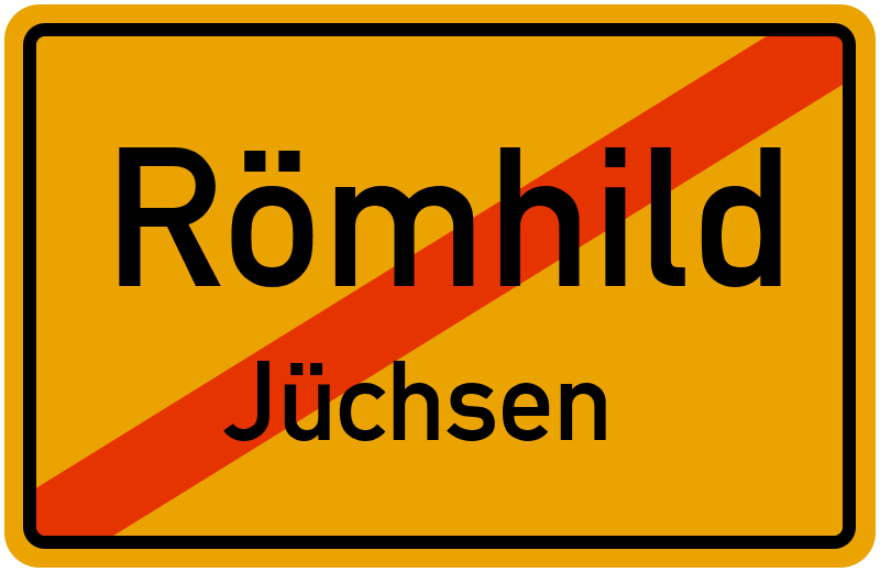 Ortsschild Römhild