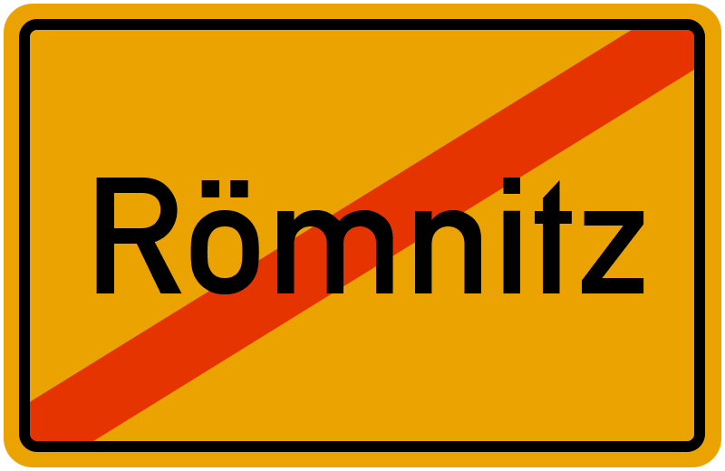 Ortsschild Römnitz