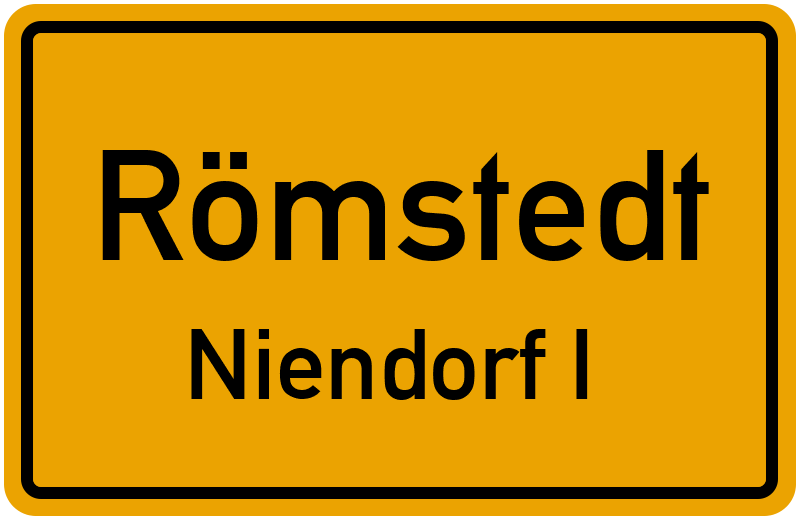 Ortsschild Römstedt