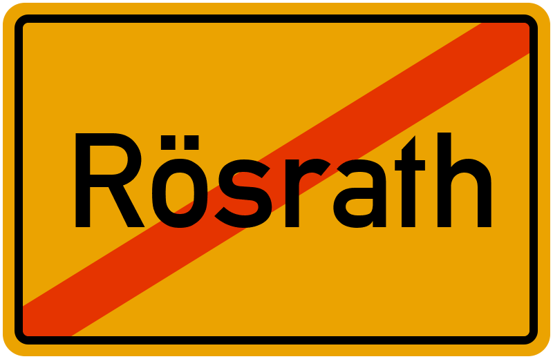 Ortsschild Rösrath