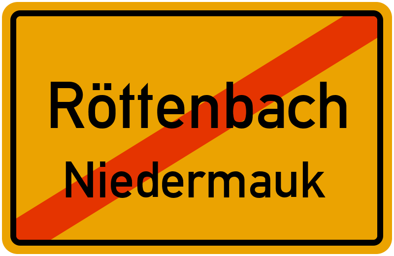 Ortsschild Röttenbach
