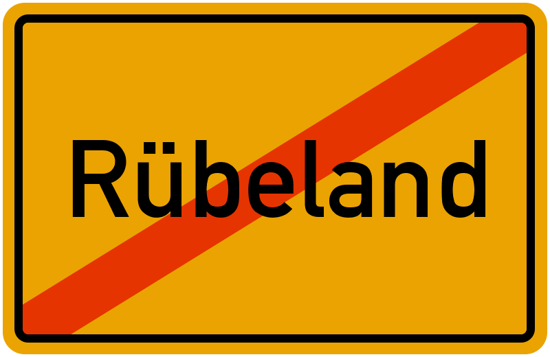 Ortsschild Rübeland