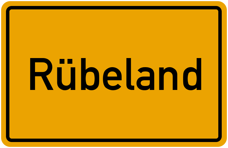 Ortsschild Rübeland