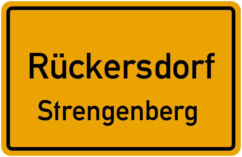 Ortsschild Rückersdorf
