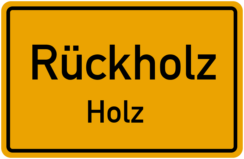 Ortsschild Rückholz