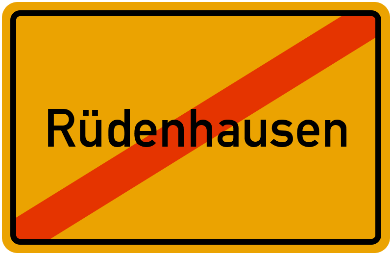 Ortsschild Rüdenhausen