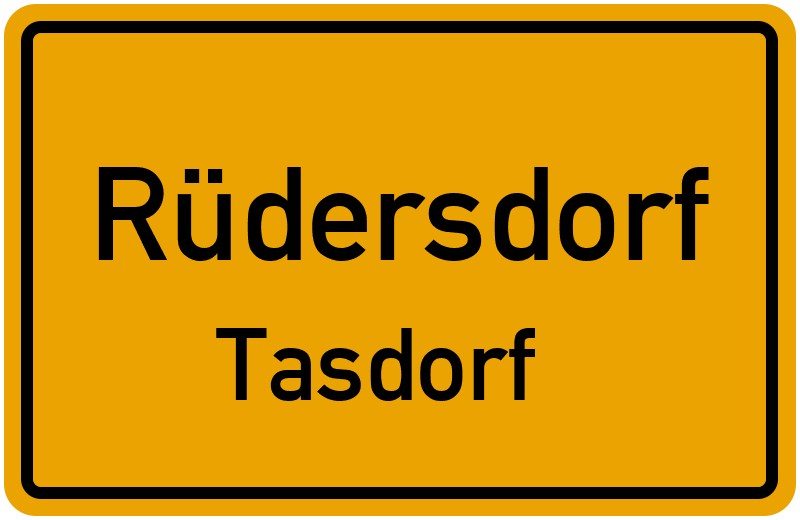 Ortsschild Rüdersdorf