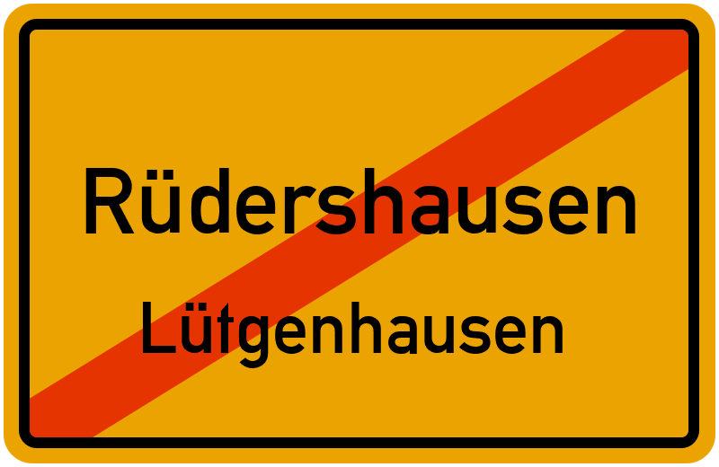 Ortsschild Rüdershausen