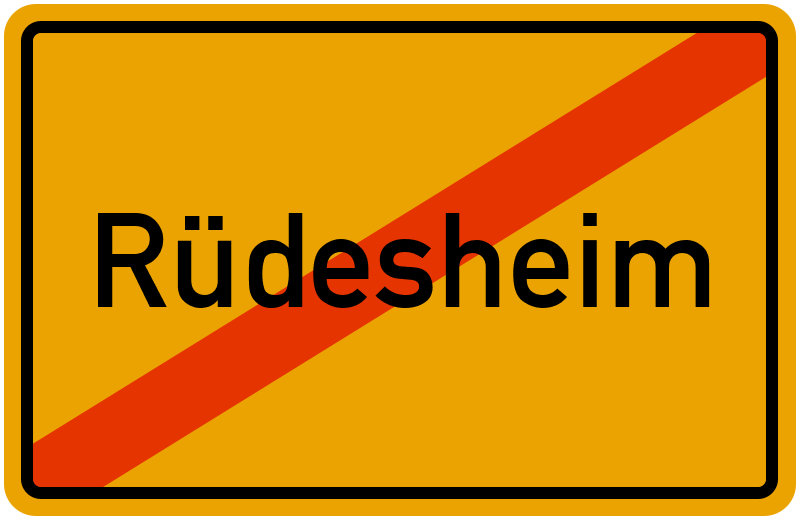 Ortsschild Rüdesheim