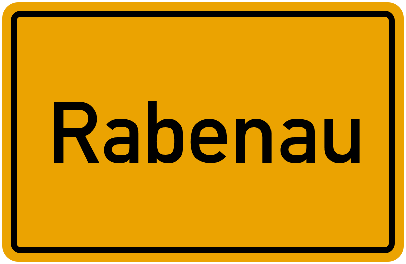 Ortsschild Rabenau