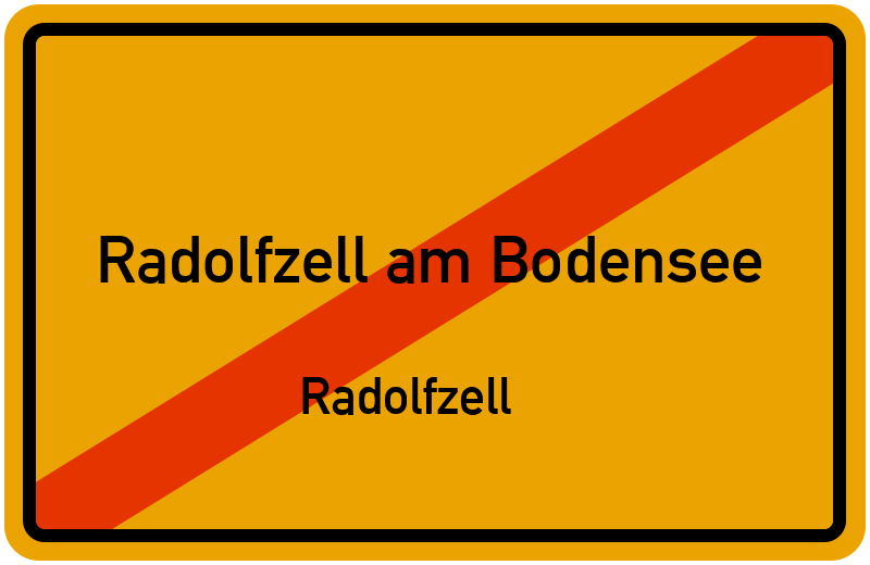 Ortsschild Radolfzell am Bodensee