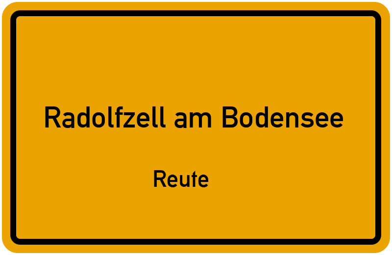 Ortsschild Radolfzell am Bodensee