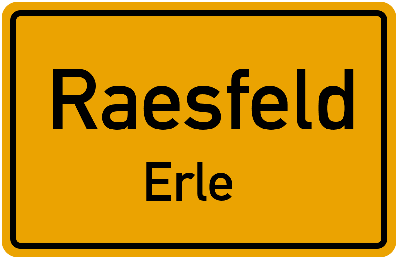 Ortsschild Raesfeld