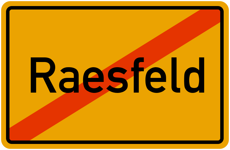 Ortsschild Raesfeld
