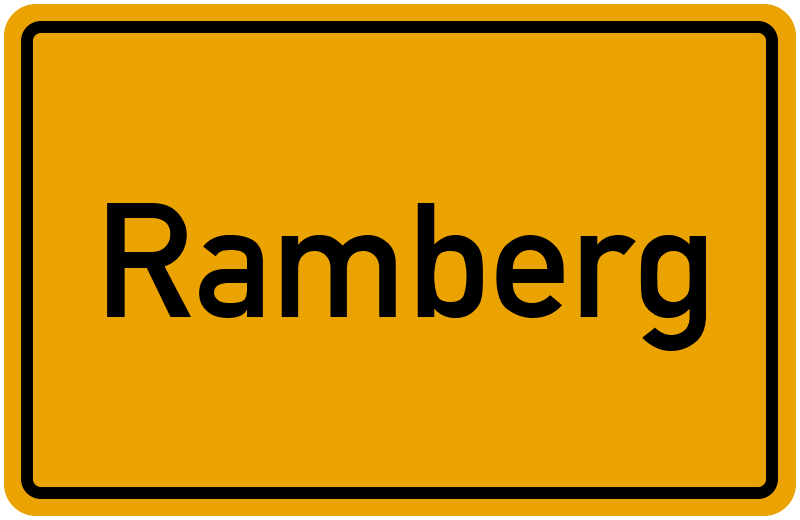 Ortsschild Ramberg