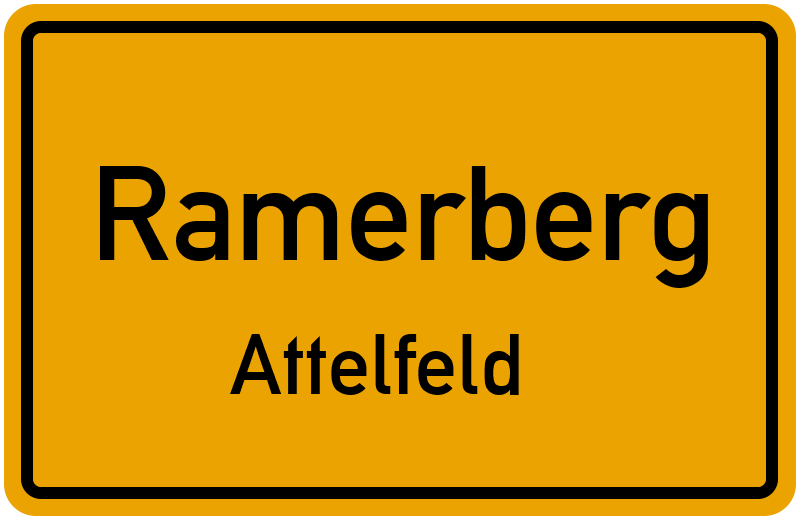 Ortsschild Ramerberg