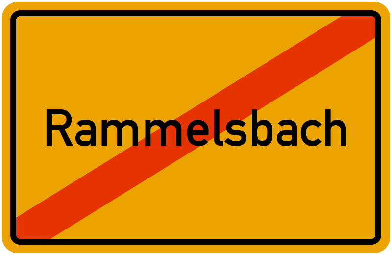 Ortsschild Rammelsbach