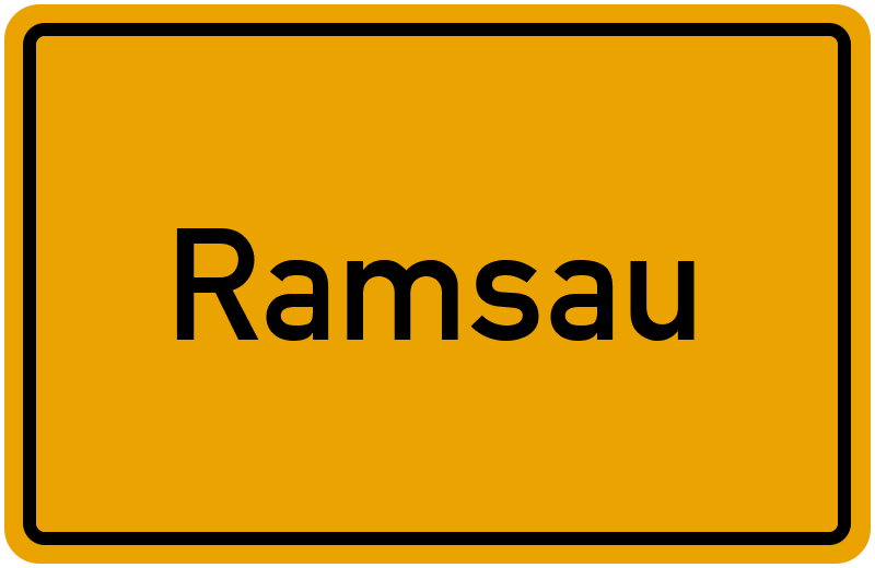 Ortsschild Ramsau