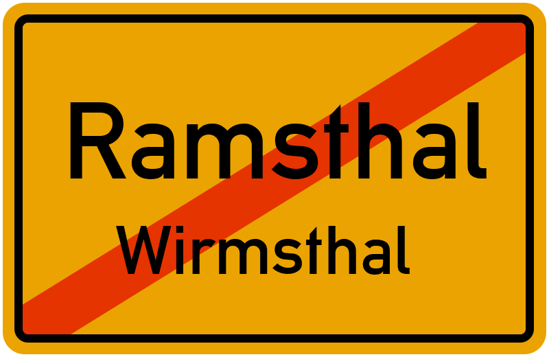 Ortsschild Ramsthal