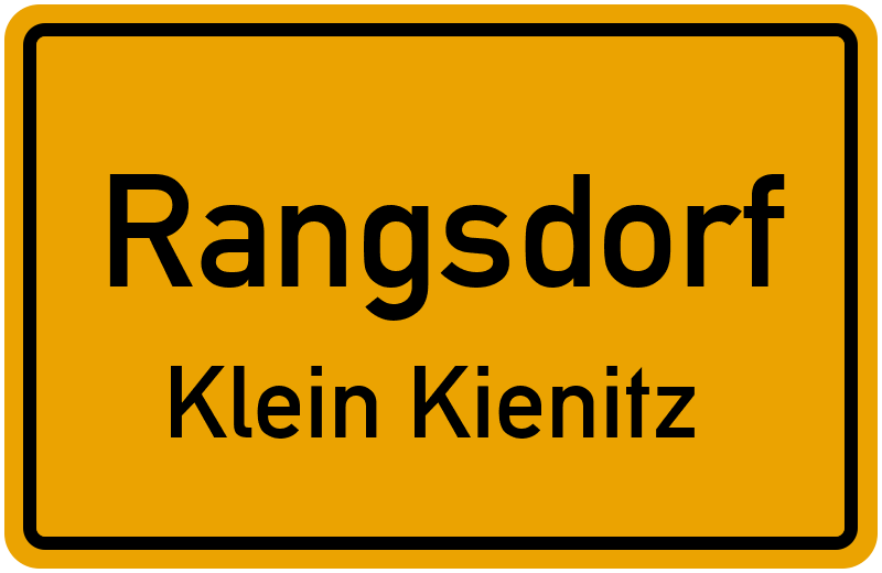 Ortsschild Rangsdorf