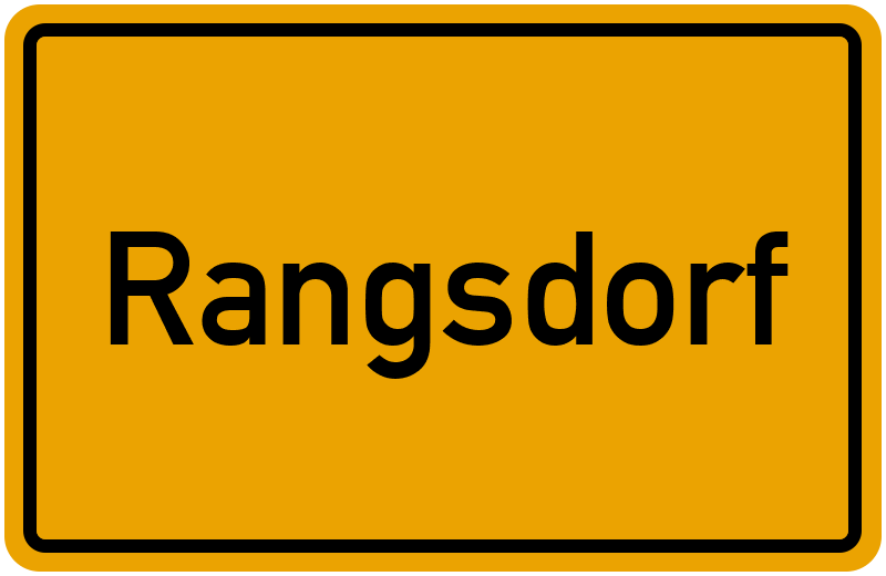 Ortsschild Rangsdorf