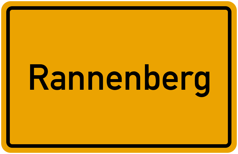 Ortsschild Rannenberg