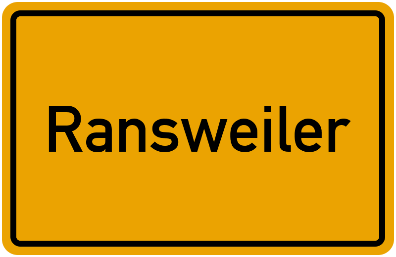 Ortsschild Ransweiler