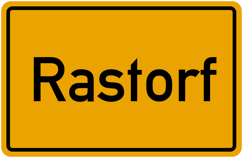 Ortsschild Rastorf