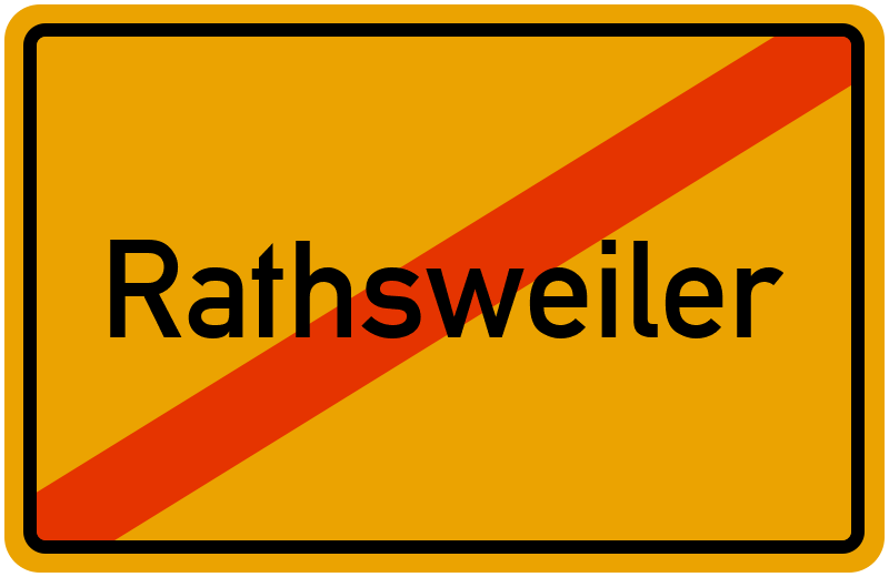 Ortsschild Rathsweiler