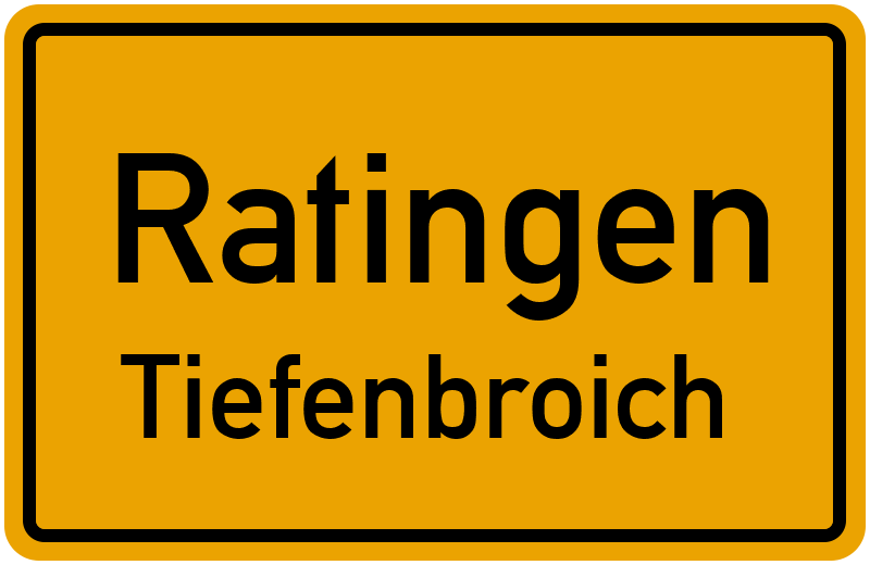 Ratingen Tiefenbroich Straßenverzeichnis: Straßen in Tiefenbroich