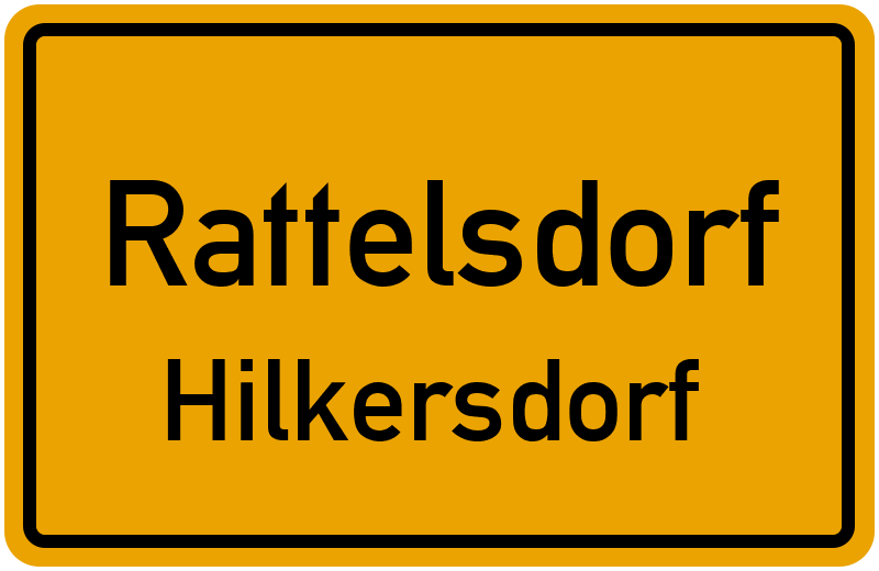Ortsschild Rattelsdorf