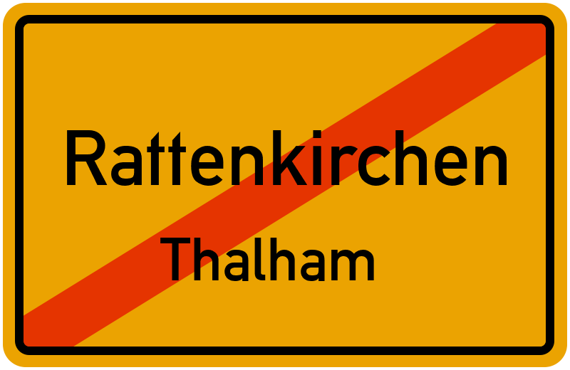 Ortsschild Rattenkirchen