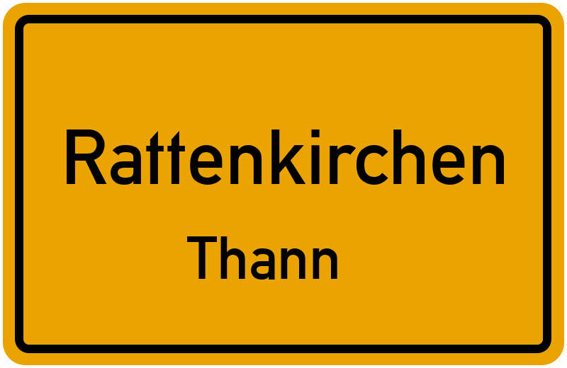 Ortsschild Rattenkirchen
