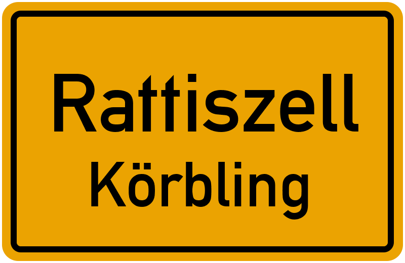 Ortsschild Rattiszell