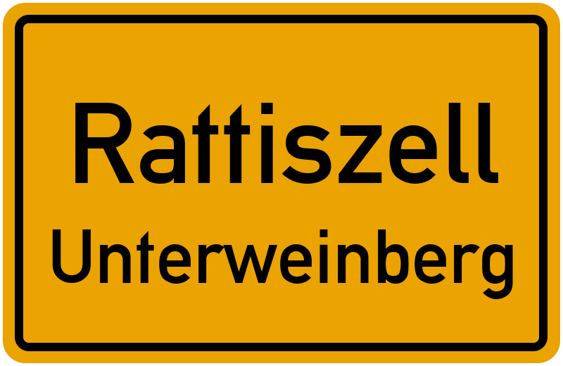 Ortsschild Rattiszell