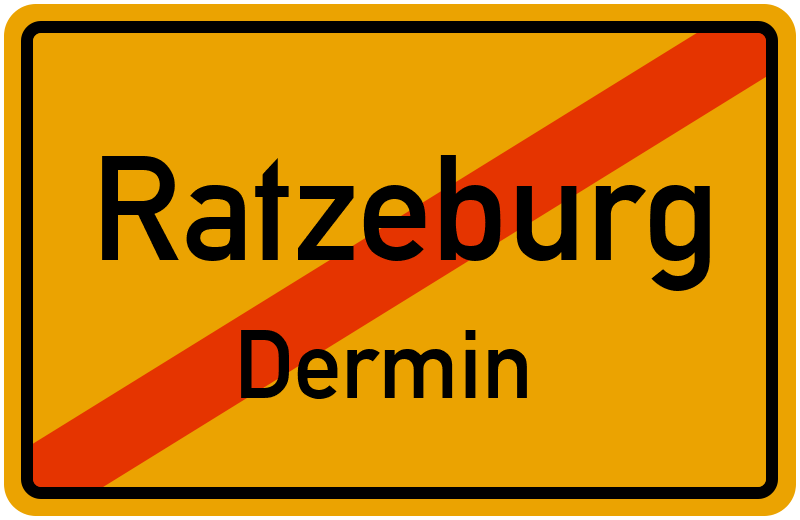 Ortsschild Ratzeburg