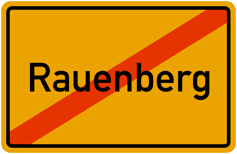 Ortsschild Rauenberg