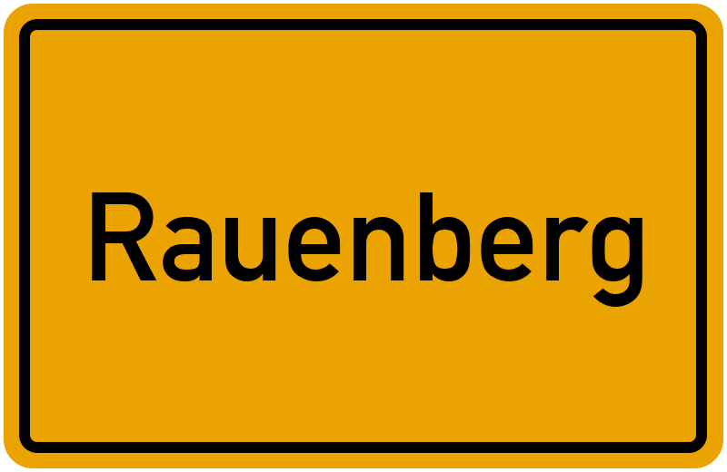 Ortsschild Rauenberg