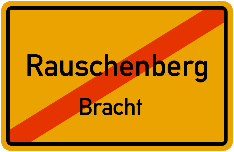 Ortsschild Rauschenberg