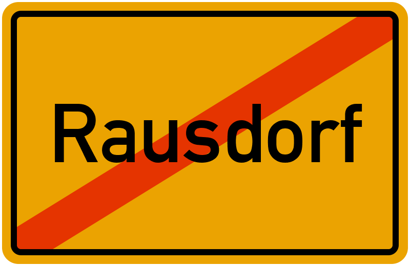 Ortsschild Rausdorf