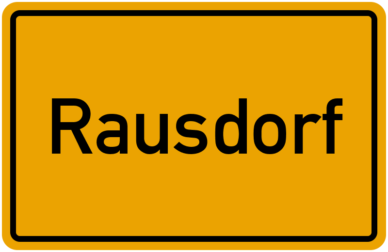 Ortsschild Rausdorf