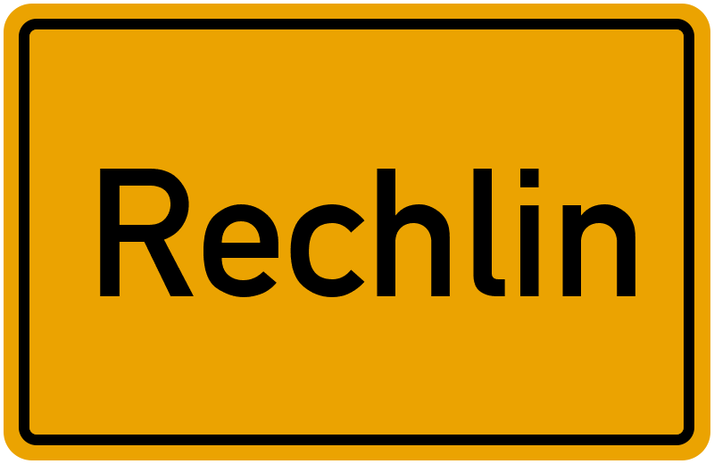 Ortsschild Rechlin